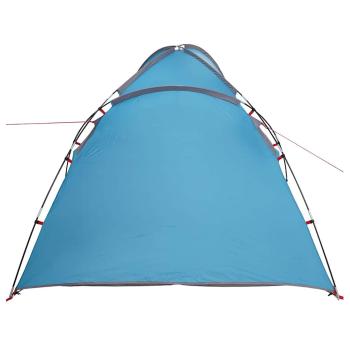 Zelt mit Dach mit Luftentlüftung Blau Mittel Polyester und Fiberglas