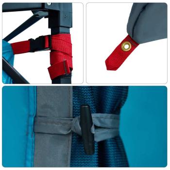 Zelt mit Dach Sonstiges Blau und Schwarz