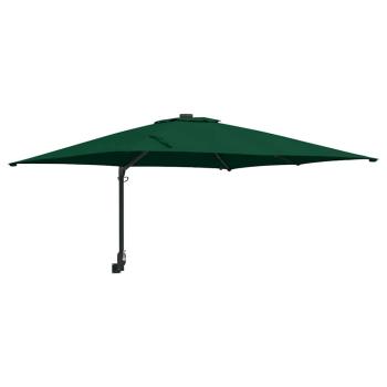 Gartenparasol Grün 248.5 x 247.5 x 160 cm Stoff
