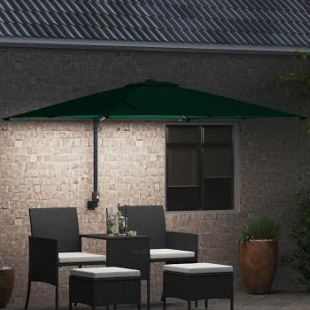Gartenparasol Grün 248.5 x 247.5 x 160 cm Stoff