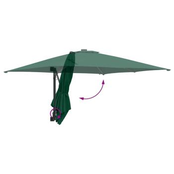 Gartenparasol Grün 248.5 x 247.5 x 160 cm Stoff