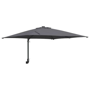 Gartenparasol Anthrazit 248.5 x 247.5 x 160 cm Stoff