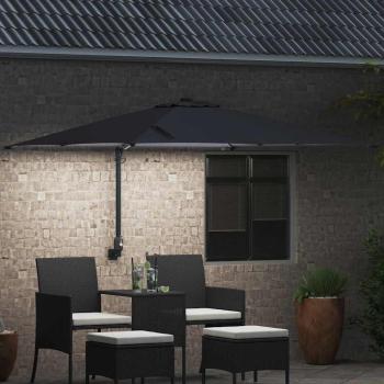 Gartenparasol Anthrazit 248.5 x 247.5 x 160 cm Stoff