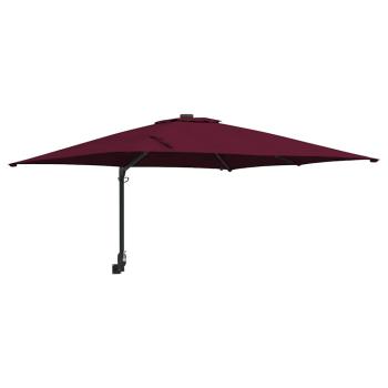 Gartenparasol Bordeauxrot 248.5 x 247.5 x 160 cm Stoff