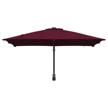 Gartenparasol Bordeauxrot 248.5 x 247.5 x 160 cm Stoff