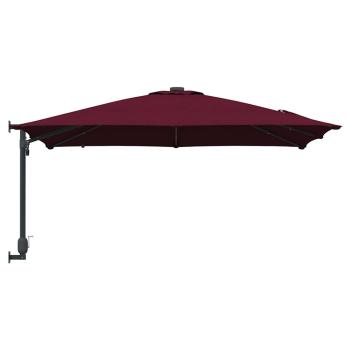 Gartenparasol Bordeauxrot 248.5 x 247.5 x 160 cm Stoff