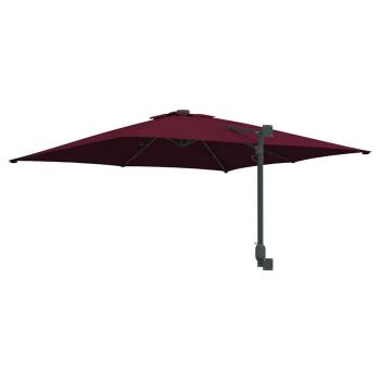 Gartenparasol Bordeauxrot 248.5 x 247.5 x 160 cm Stoff