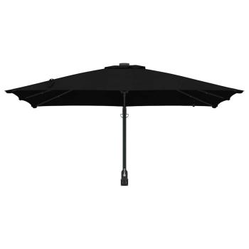 Gartenparasol Schwarz 248.5 x 247.5 x 160 cm Stoff