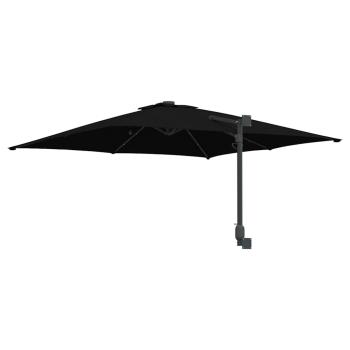 Gartenparasol Schwarz 248.5 x 247.5 x 160 cm Stoff