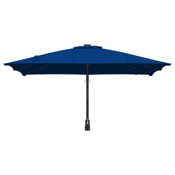 Gartenparasol Azurblau 248.5 x 247.5 x 160 cm Stoff