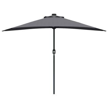 Gartenparasol Anthrazit 294 x 150 x 224 cm Stoff