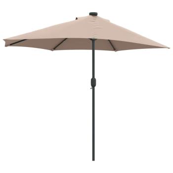 Gartenparasol Taupe 294 x 150 x 224 cm Stoff