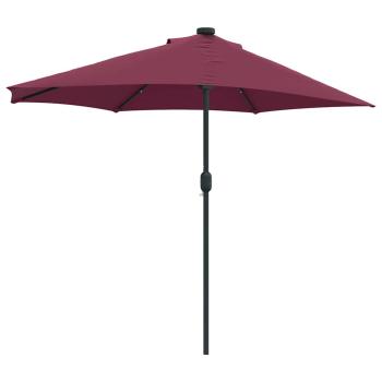 Gartenparasol Bordeauxrot 294 x 150 x 224 cm Stoff