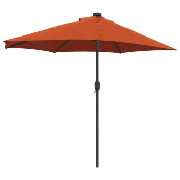 Gartenparasol Terrakotta 294 x 150 x 224 cm Stoff
