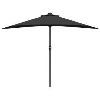 Gartenparasol Schwarz 294 x 150 x 224 cm Stoff