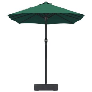 Gartenparasol Grün 385 x 209 x 244 cm Stoff