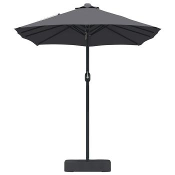 Gartenparasol Anthrazit 385 x 209 x 244 cm Stoff