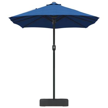 Gartenparasol Blau 385 x 209 x 244 cm Stoff