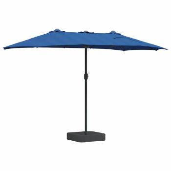 Gartenparasol Blau 385 x 209 x 244 cm Stoff