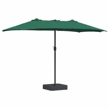 Gartenparasol Grün 385 x 209 x 244 cm Stoff