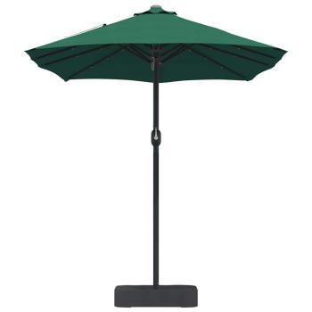 Gartenparasol Grün 385 x 209 x 244 cm Stoff