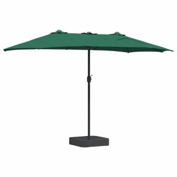 Gartenparasol Grün 385 x 209 x 244 cm Stoff