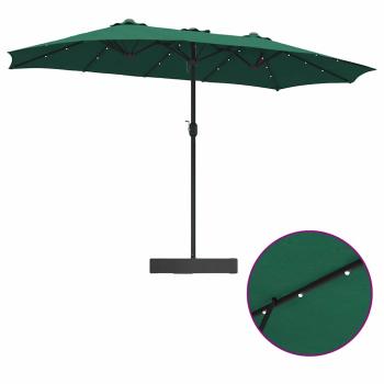 Gartenparasol Grün 385 x 209 x 244 cm Stoff