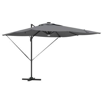 Freischwingender Roma Parasol Anthrazit Groß