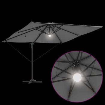 Freischwingender Roma Parasol Anthrazit Groß