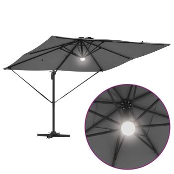 Freischwingender Roma Parasol Anthrazit Groß