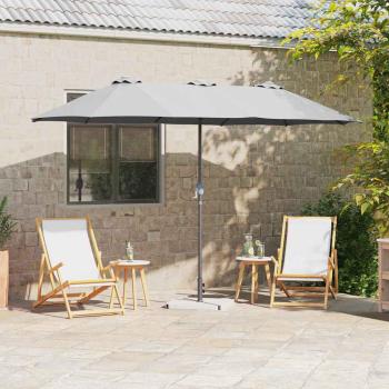 ARDEBO.de - Gartenparasol Sandfarbe 380 x 196 x 235 cm