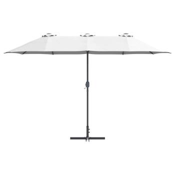 Gartenparasol Sandfarbe 380 x 196 x 235 cm