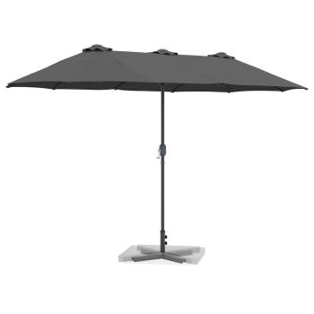 Gartenparasol Anthrazit 380 x 196 x 235 cm
