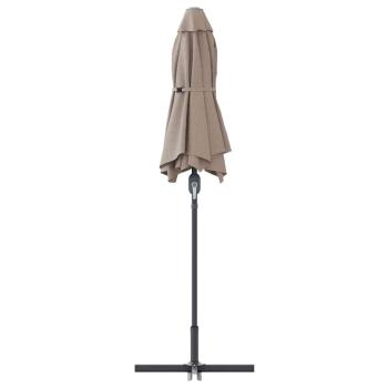 Gartenparasol Taupe 380 x 196 x 235 cm