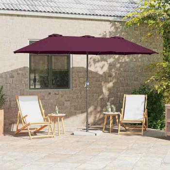 ARDEBO.de - Gartenparasol Bordeauxrot 380 x 196 x 235 cm