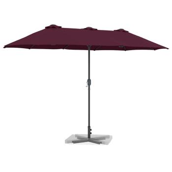 Gartenparasol Bordeauxrot 380 x 196 x 235 cm