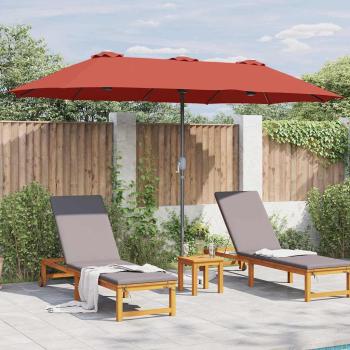 Gartenparasol Terrakotta 380 x 196 x 235 cm