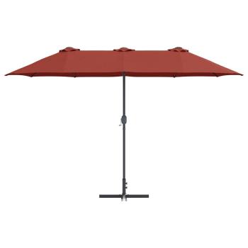 Gartenparasol Terrakotta 380 x 196 x 235 cm
