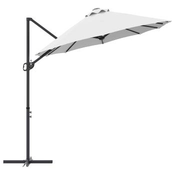 Garten-Kantilever-Pergola Sandfarbe 372 x 198 x 253 cm