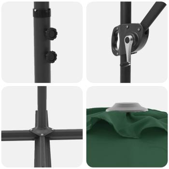 Garten-Kantilever-Pergola mit Schloss Grün 372 x 198 x 253 cm