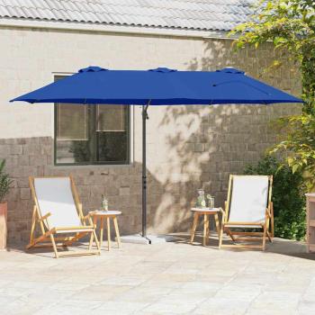 ARDEBO.de - Garten-Kantilever-Pergola Azurblau 372 x 198 x 253 cm