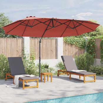 Garten-Kantilever-Pergola mit Schloss Terrakotta Groß