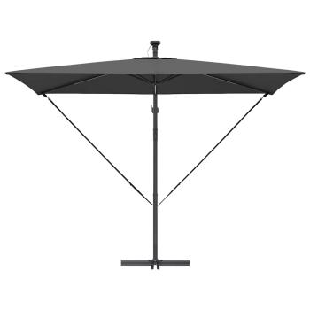 Auskragender Bananenschirm Anthrazit 294 x 200 x 254 cm