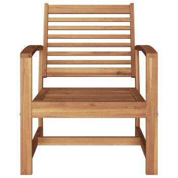 Gartenstühle 2 pcs Braun 60 x 65 x 76.5 cm Massives Teakholz