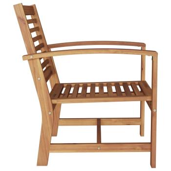 Gartenstühle 2 pcs Braun 60 x 65 x 76.5 cm Massives Teakholz