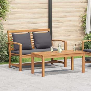 ARDEBO.de - Gartenbank Braun 110 x 64 x 76.5 cm Massives Teakholz