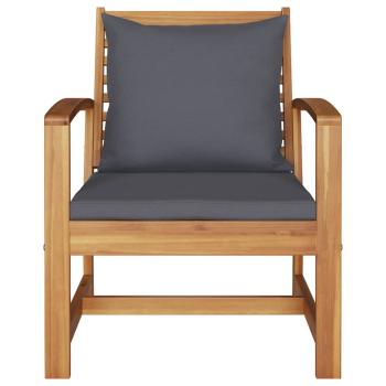 Gartenstühle 2 pcs Braun 60 x 65 x 76.5 cm Massives Teakholz