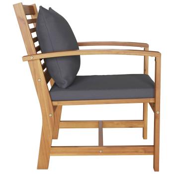 Gartenstühle 2 pcs Braun 60 x 65 x 76.5 cm Massives Teakholz