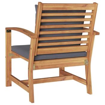 Gartenstühle 2 pcs Braun 60 x 65 x 76.5 cm Massives Teakholz