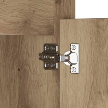 LED Nachttisch 2 pcs Eiche handwerklich 38 x 34 x 61 cm